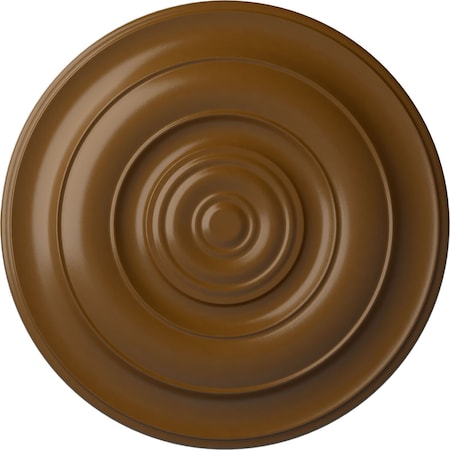 Niobe Ceiling Medallion (Fits Canopies Up To 8 5/8), Hand-Painted Smokey Topaz, 18OD X 1 1/2P